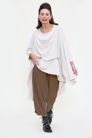 Lilly Cord Ballon Trouser In Mocha