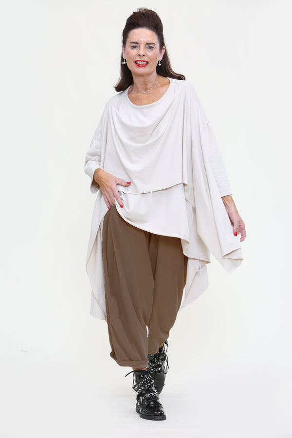 Lilly Cord Ballon Trouser In Mocha