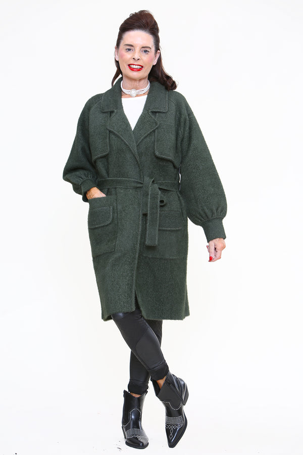 Beatrice  Coat In Sage