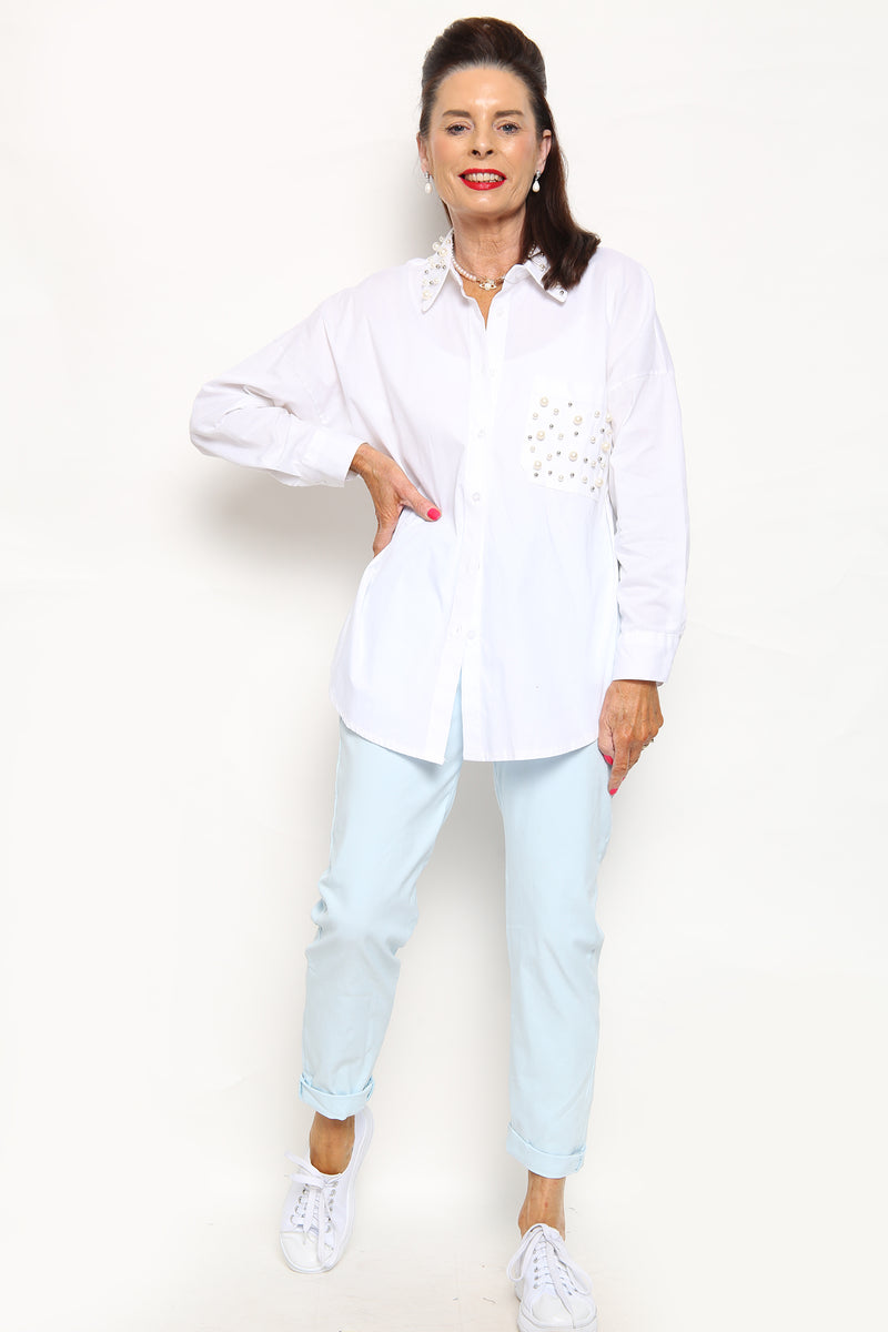 Magic Trousers In Baby Blue