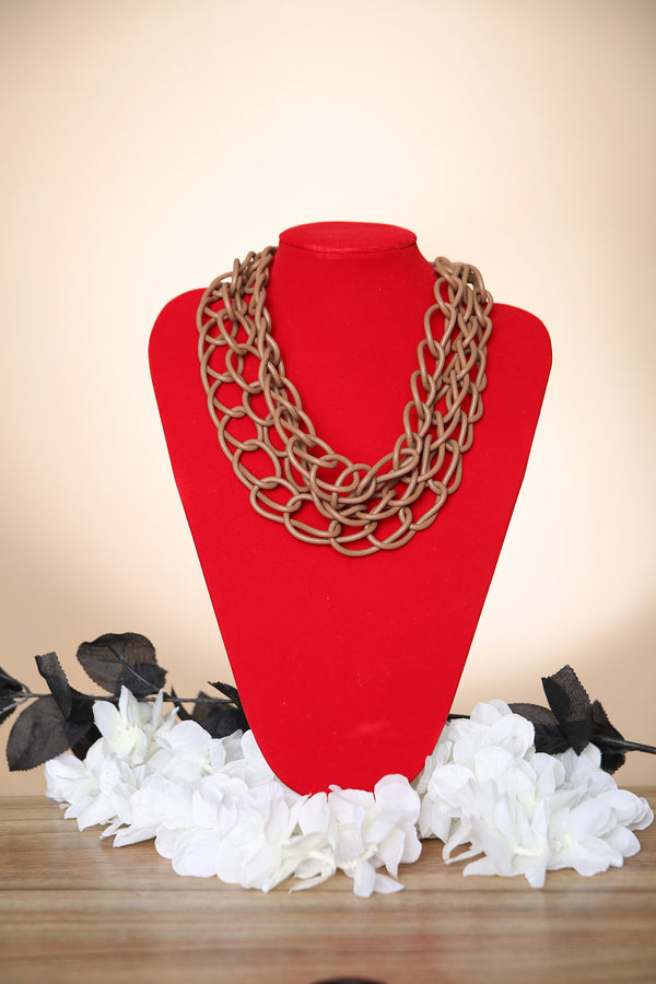 Lagenlook Short rubber Necklace SS23