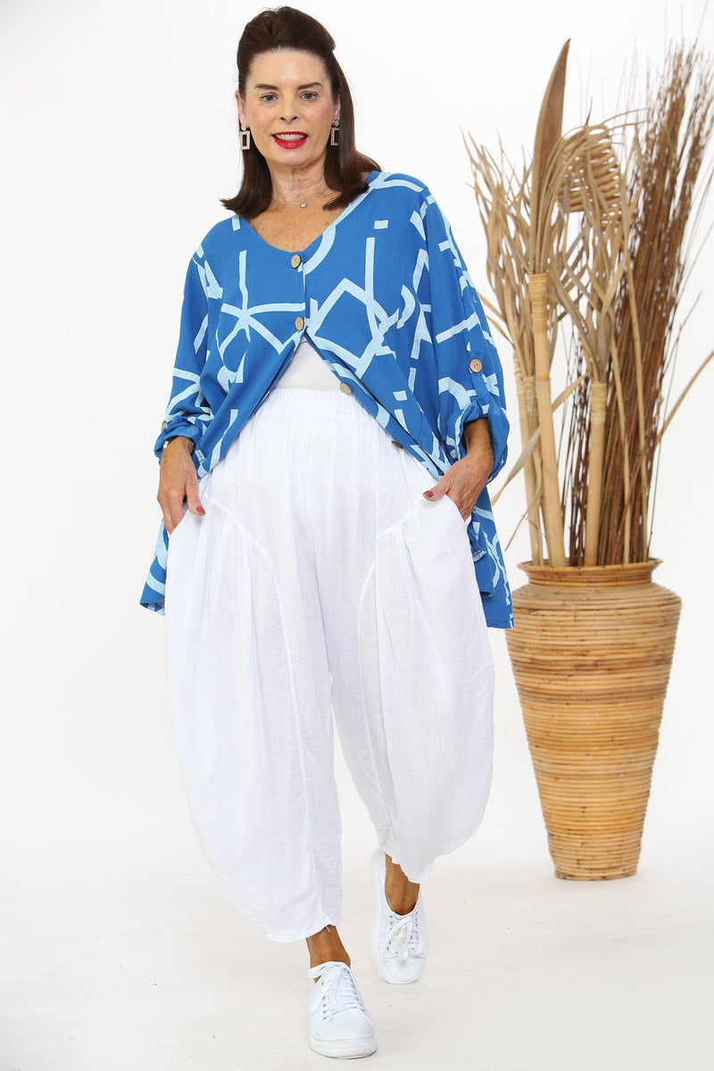 LooLoo Linen Trouser in White