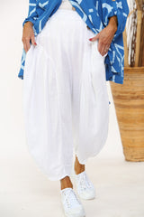 LooLoo Linen Trouser in White