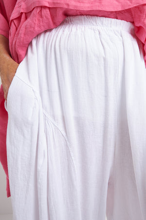 Ruby  linen  Balloon cocoon  In White - Bond Street Store