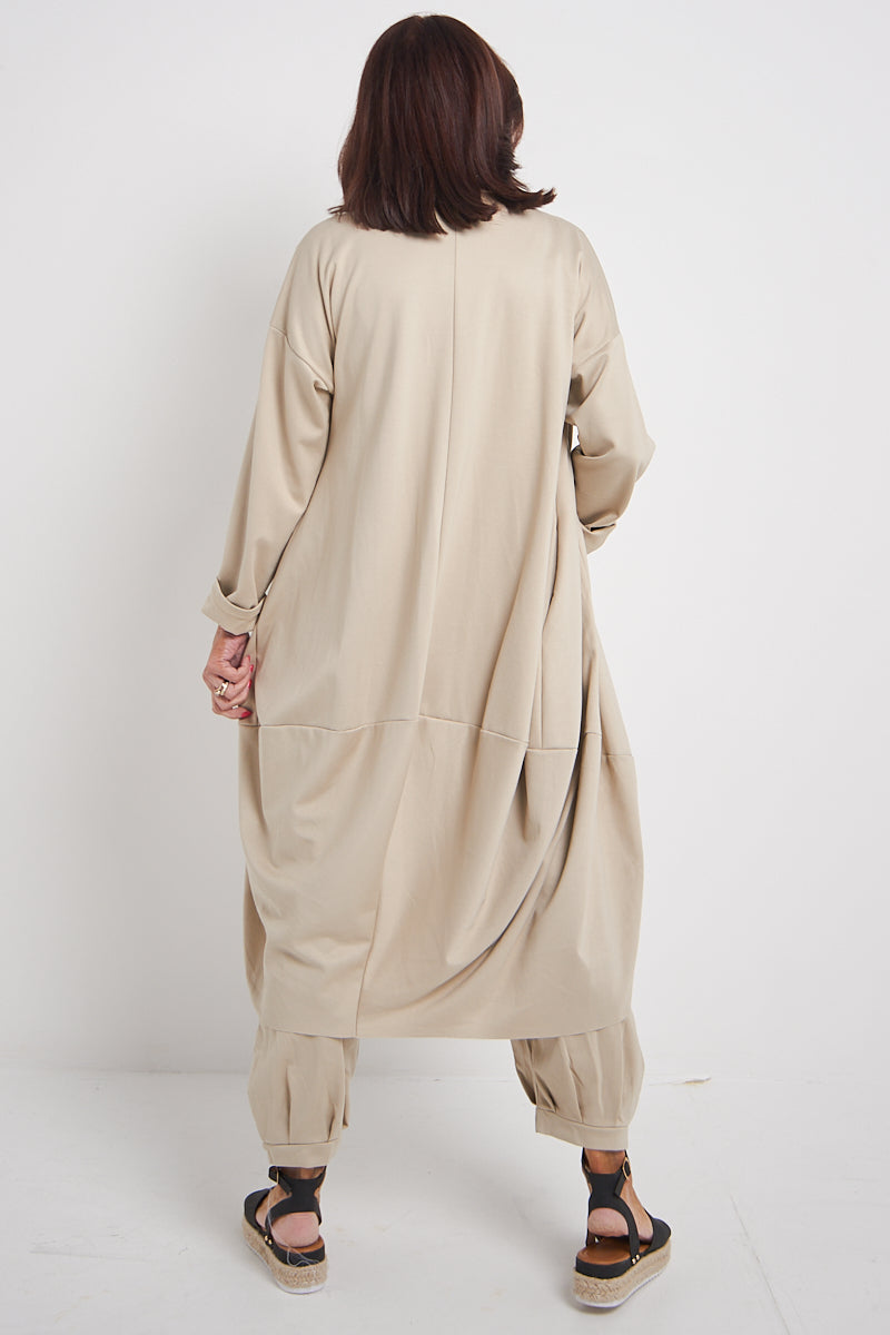 Venice Collection Basic Vest In Warm Beige