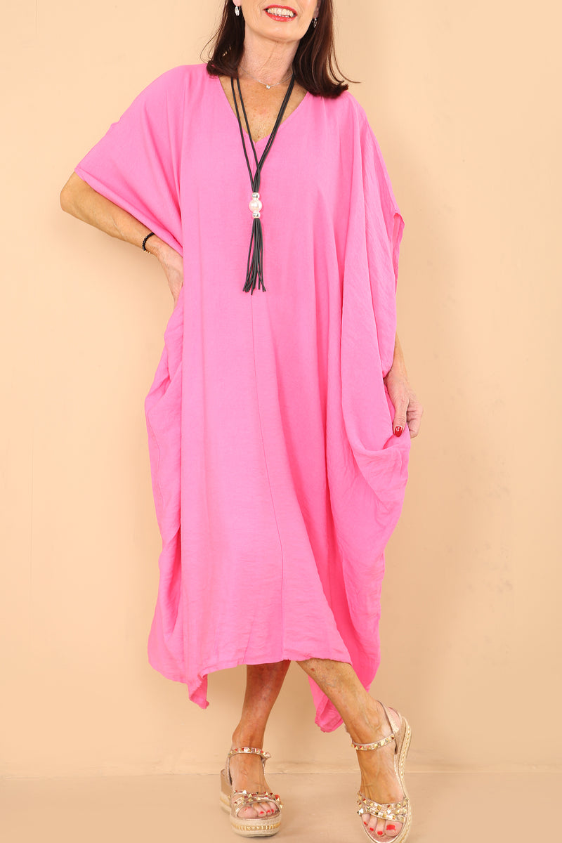 Sisley  Dress In Candy Pink 23SS