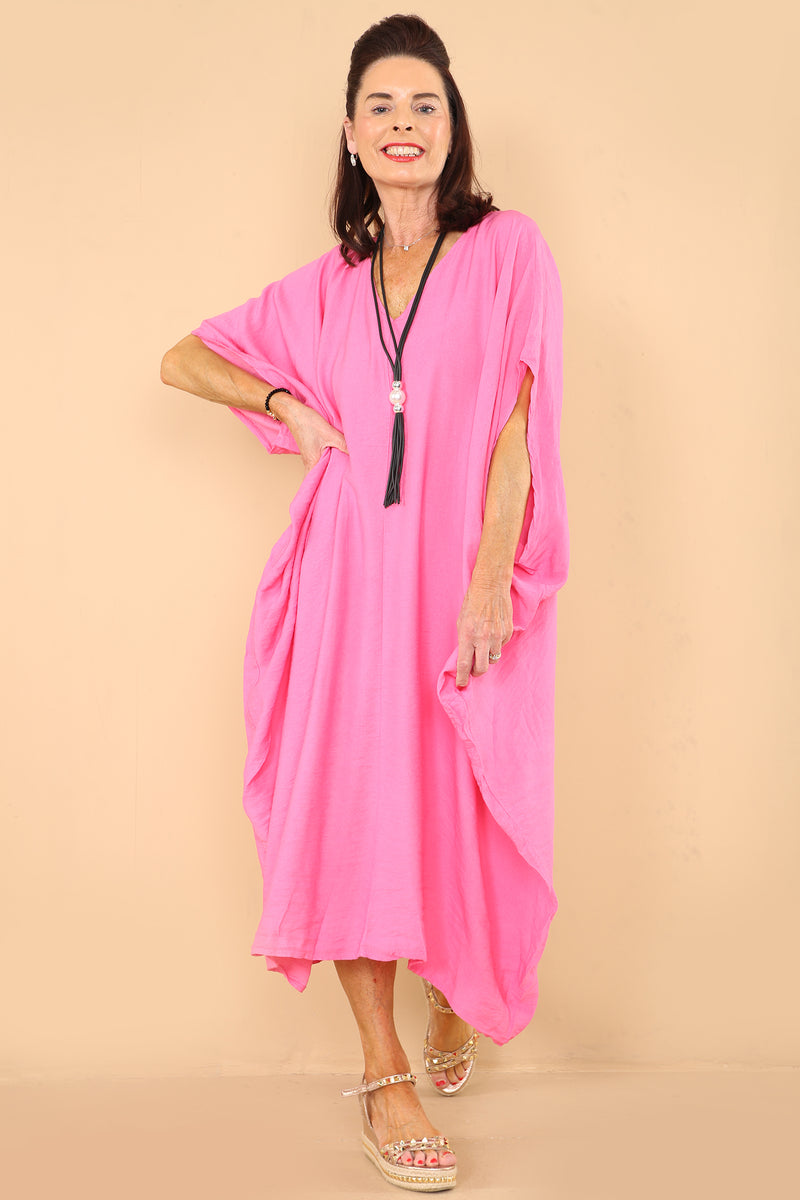 Sisley  Dress In Candy Pink 23SS