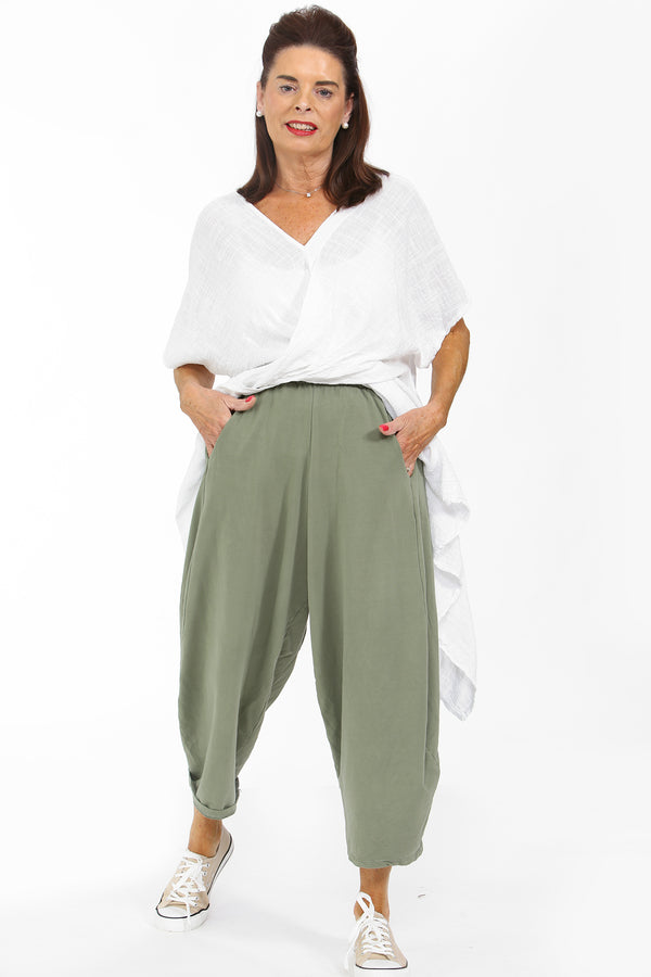 Lilly  Balloon Jogger In dark sage