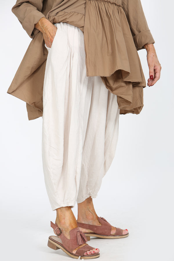 Enzo Linen Trouser in stone