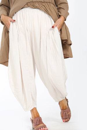 Enzo Linen Trouser in stone