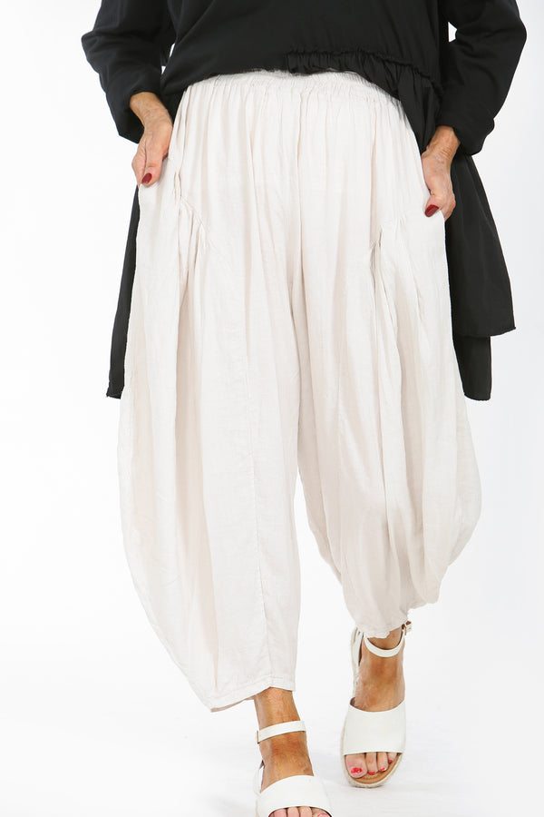 Enzo Linen Trouser in stone