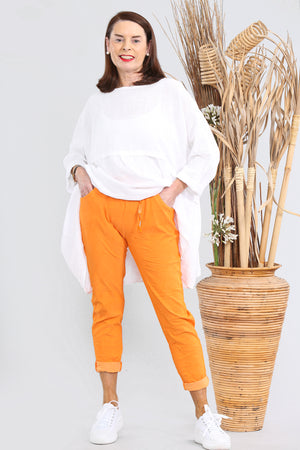 Magic Trousers Orange /summer fabric