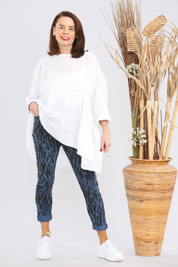Magic Trousers Blue Zebra