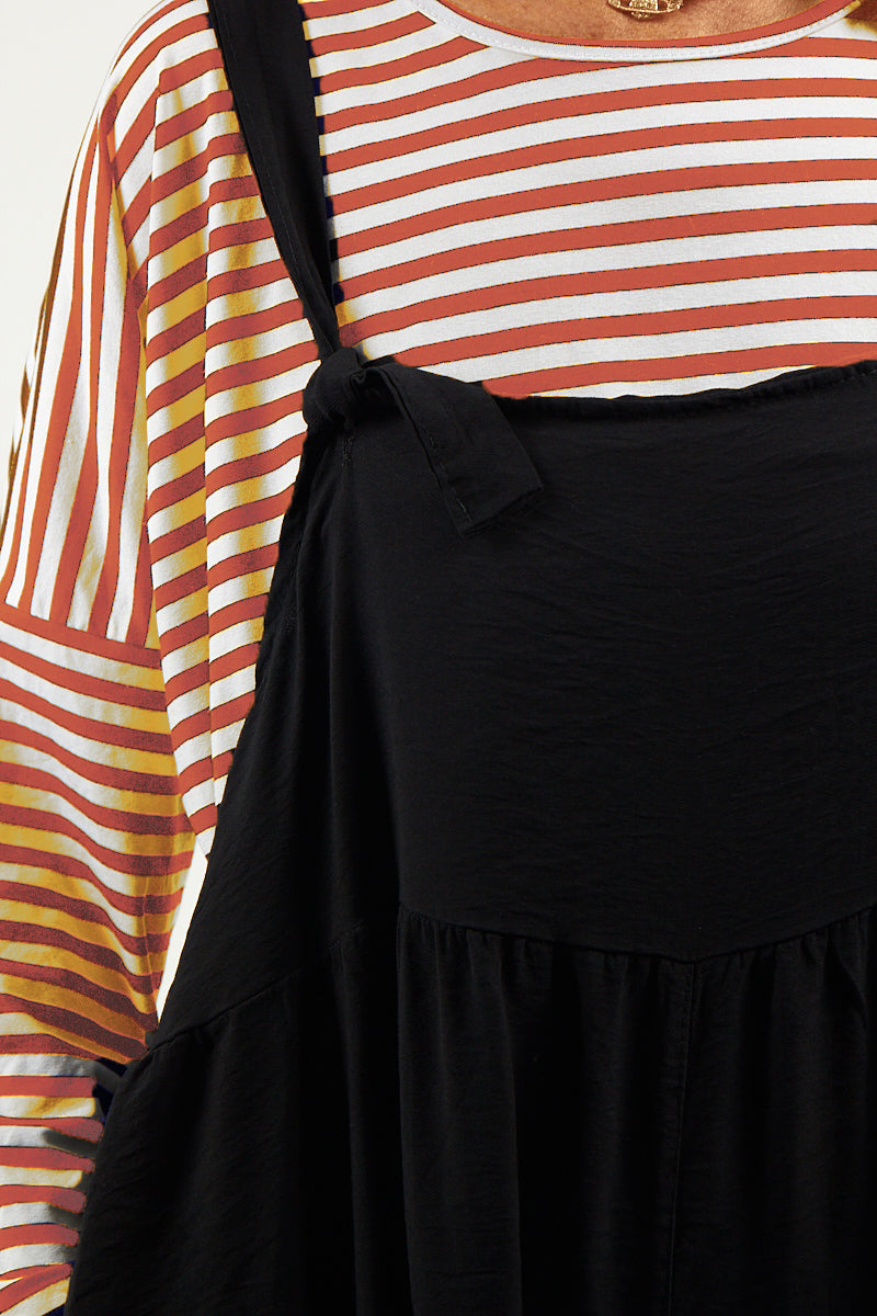 Vannesa Striped Top In Orange