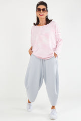 Lilly  Balloon Jogger  In Slate Grey