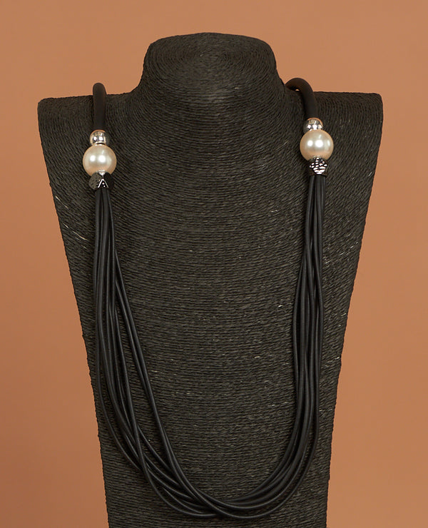 Womens Fashion Lagenlook Round Decor Necklace