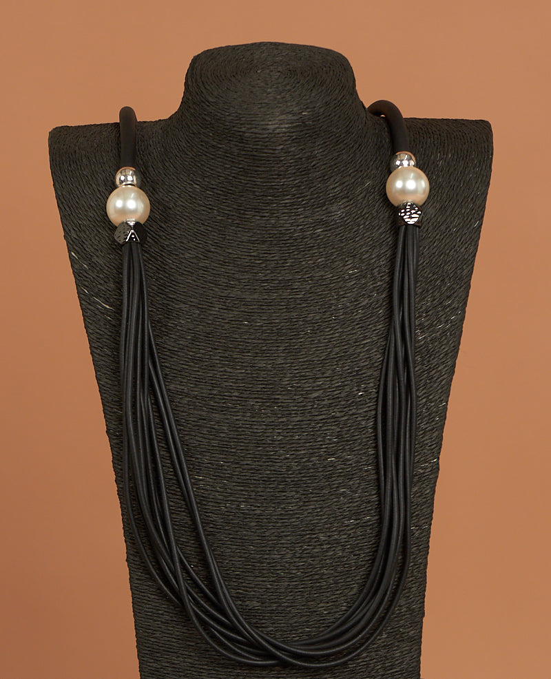Womens Fashion Lagenlook Round Decor Necklace