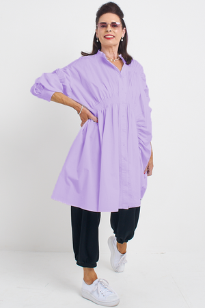 Corse Shirt Dress in Lilac