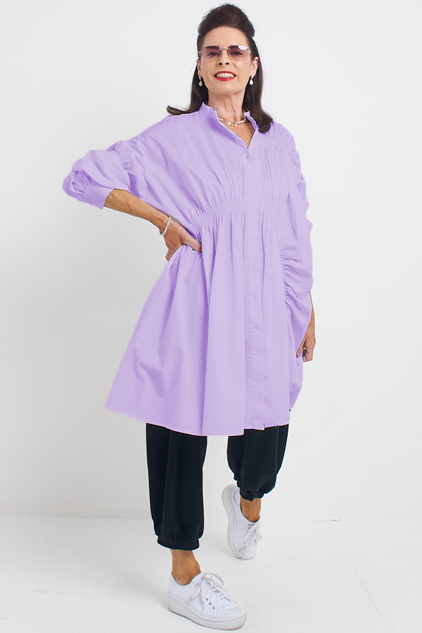 Corse Shirt Dress in Lilac
