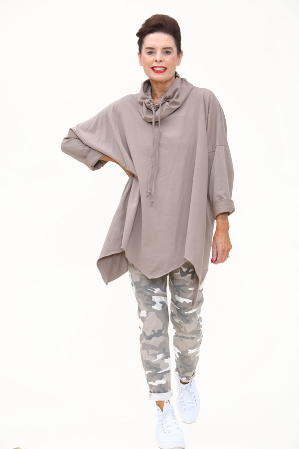 Army Magic Trousers  In Beige with Khaki /