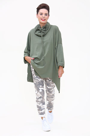 Army Magic Trousers  In Beige with Khaki /