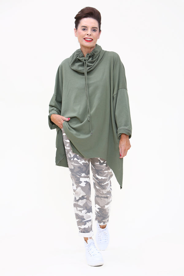 Army Magic Trousers  In Beige with Khaki /