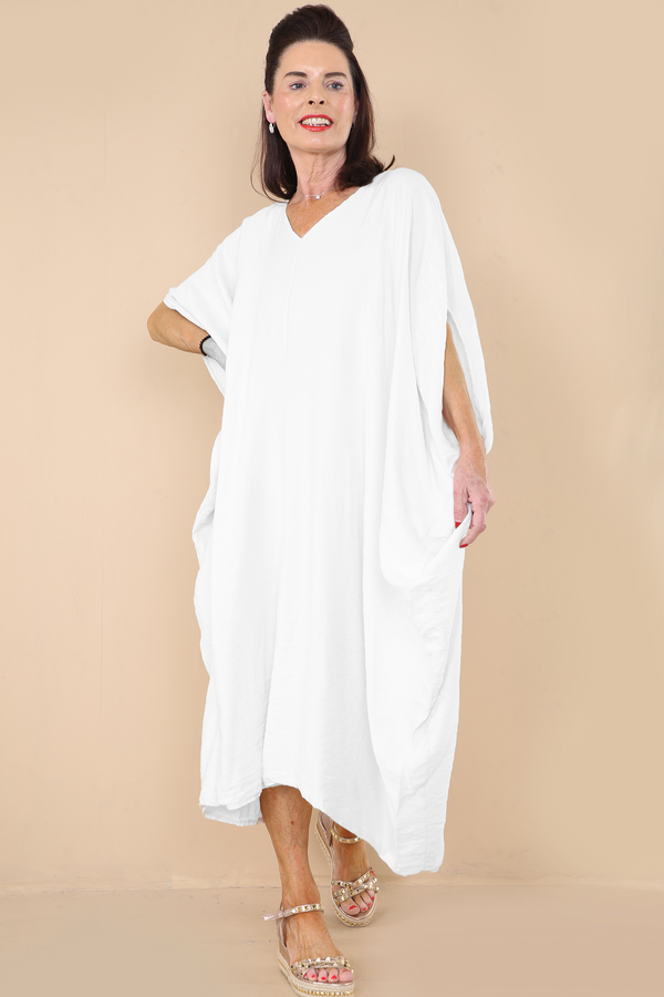 Sisley  Dress In Pure White 23SS